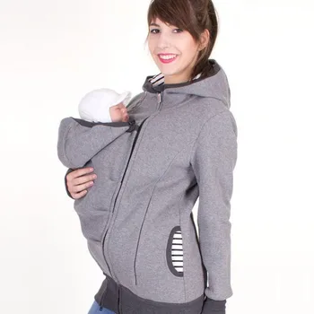 

Meternity Hoodies Kangaroo Winter Hooded Coat for Pregnant Women Baby Carrier Jacket Outerwear Coat Maternity Clothes Thicken
