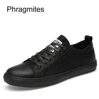 

Phragmites Dropshipping European Casual Shoes Genuine Leather Sneakers Summer Elegant Men Shoes Lightweight Walking Male Sneaker