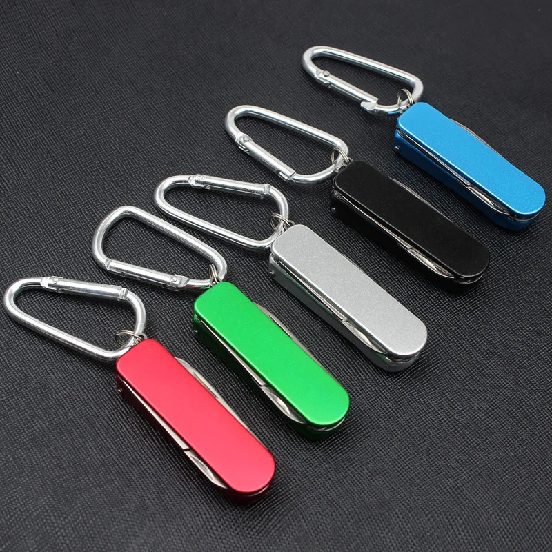 

Practical type Multifunctional Nail Scissors Knife Keychain Men's Handheld Key Chain Ring Small Scissors File Utility Small Gift