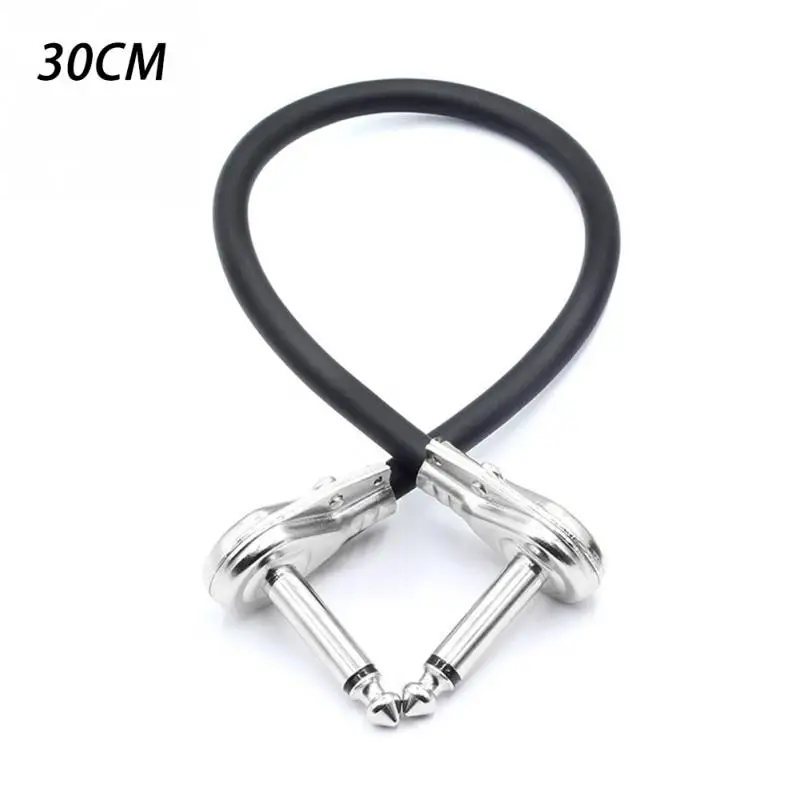 

Effect Patch Cable Instrument Wire Right Angle Pedal 15/30cm Guitar 6.35mm