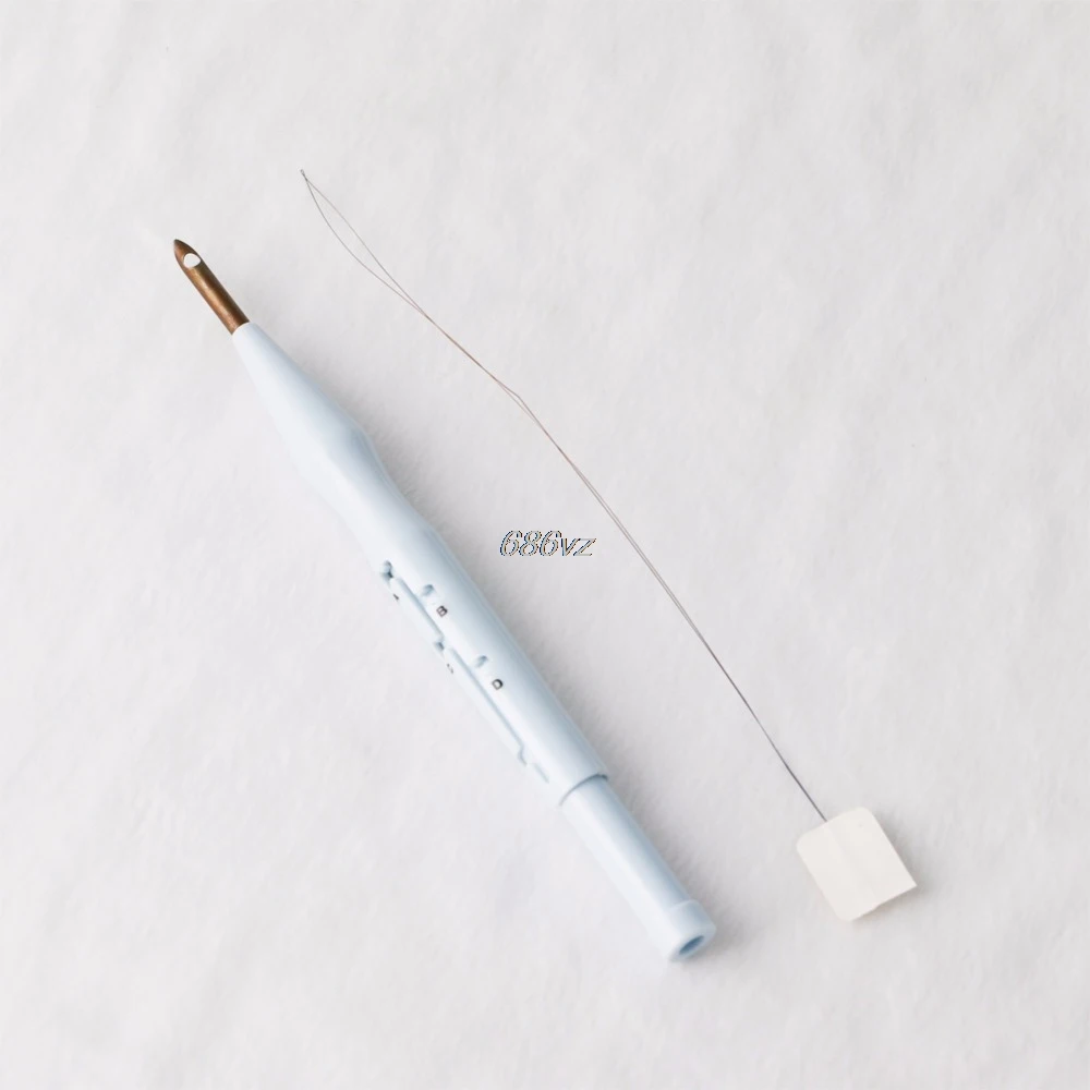 Sewing Embroidery Stitching Punch Needle Threader Guide DIY Craft Tool