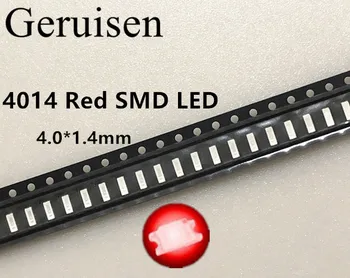 

500PCS/ 4014 SMD LED RED 30mA 4.0*1.4*0.65mm super bright Free shipping
