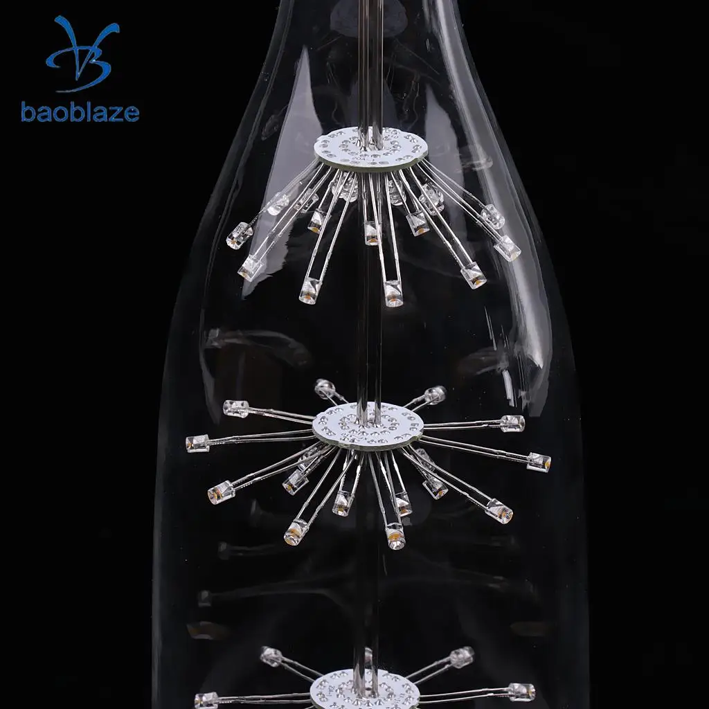 Vintage Light Bulb Tungsten Filament Amber Clear Glass 3Watts 220V E27 Base