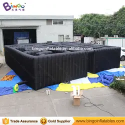 10.7x10.7x2.2 м большой все-черный надувной лабиринт для препятствием игры, надувные Arena Лабиринт для карнавала дети открытый игрушка