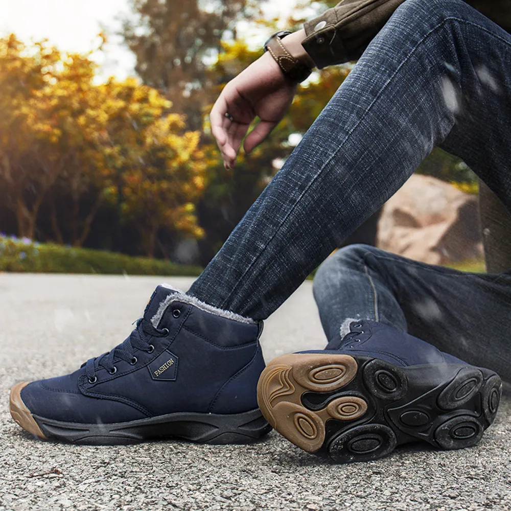Мужские ботинки зимние ботинки мужские замшевые ботильоны на шнуровке мужские кроссовки Мужская Нескользящая рабочая обувь мужская Вулканизированная обувь# G3
