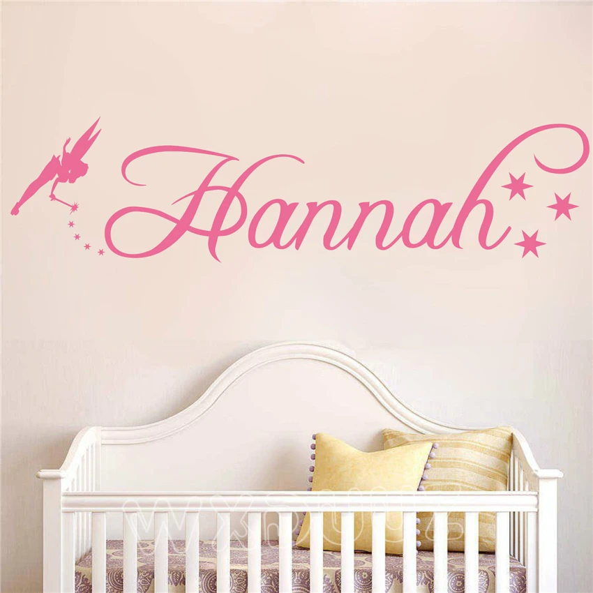 

WXDUUZ Custom name Stars girls bedroom home decor Wall sticker wall decals Art Home Decor Nursery Kids Room Wall Decor P14