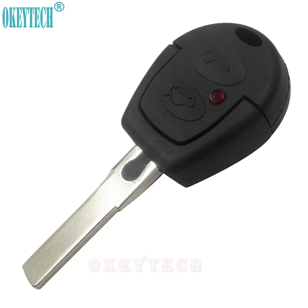 OkeyTech Remote Car Key Shell Case For VW Volkswagen Golf Key Cover 2 Buttons Uncut Blade Blank Keyless Entry Fob Free Shipping