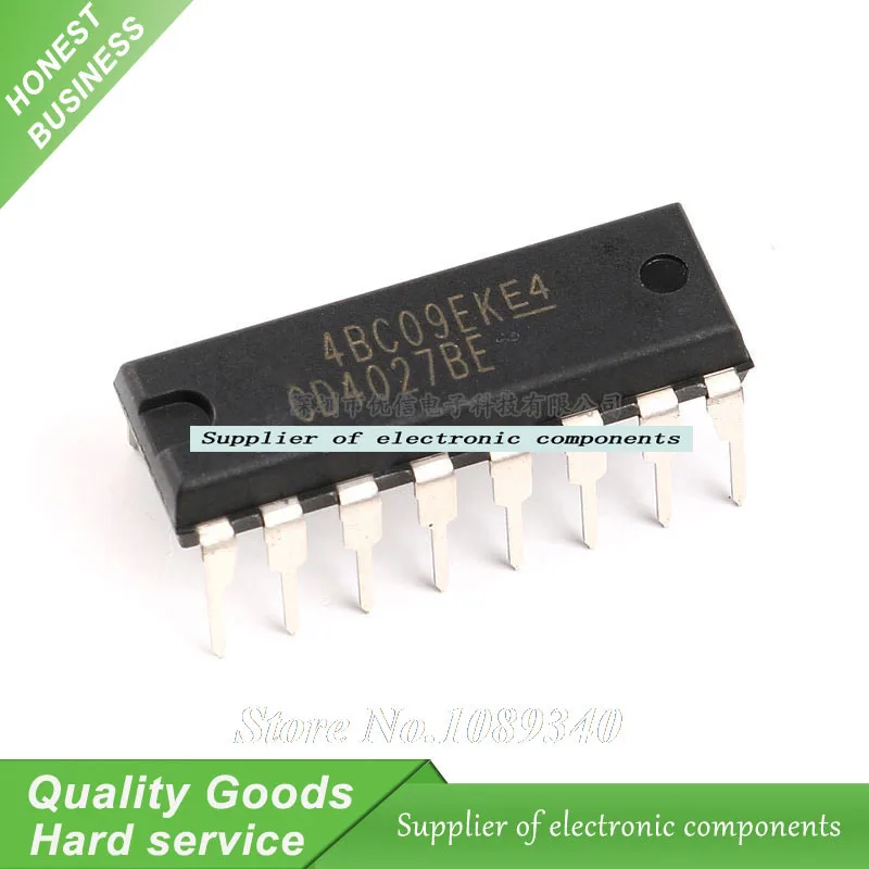 20pcs/lot CD4027BE CD4027B CD4027 4027BE DIP 16 IC New Original Free ...