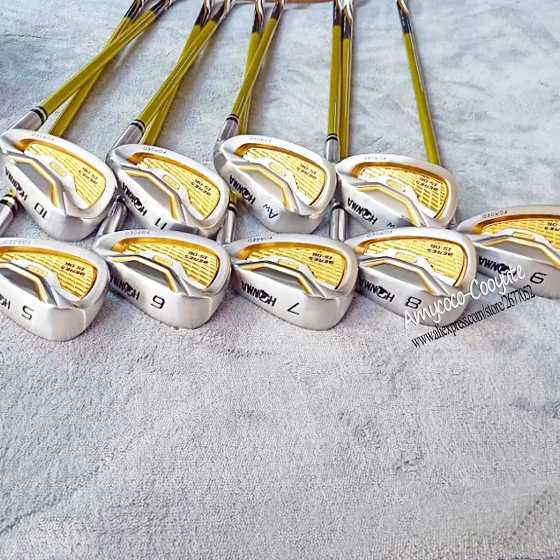 Новые клюшки для гольфа HONMA S-06 3 звезды утюги для гольфа 5-11Sw S-06 клюшки для гольфа графитовый Вал или Stee Вал R или S Flex