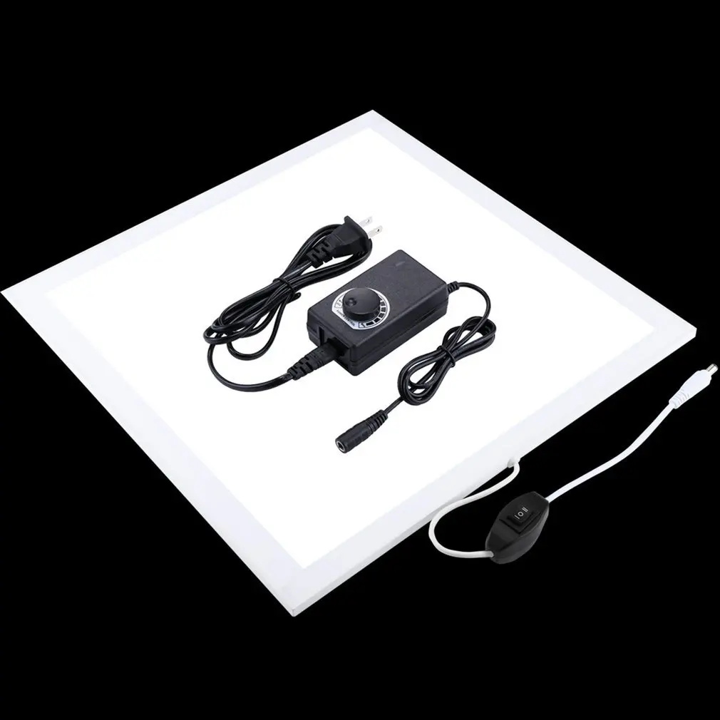 

PULUZ 1200LM LED Photography Shadowless Bottom Light with Switch Super Bright Lamp Panel No Polar Dimming Light PU5138