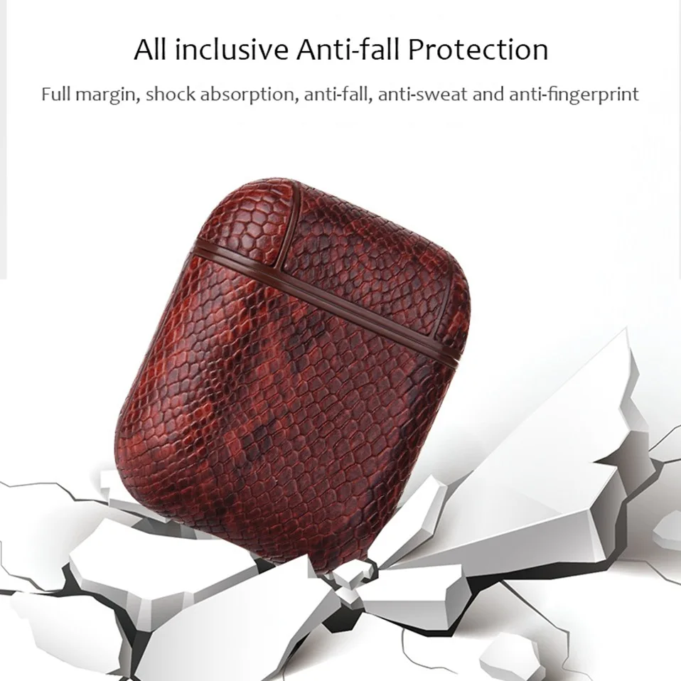 Wireless Bluetooth Earphone Case for Apple Airpods Leather Box Storage Headphones Pouch i12 TWS 2019 Original Cases Waterproof   (2)