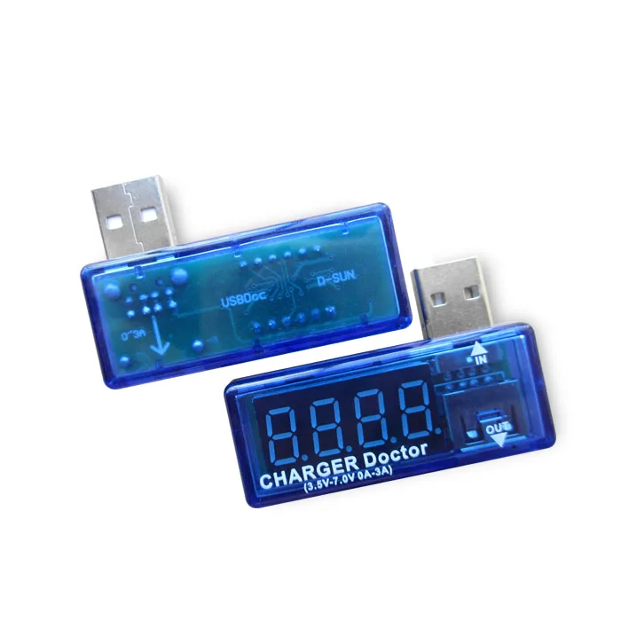 5pcs/lot Digital USB Mobile Power Charging Current Voltage Tester Meter