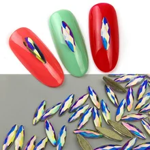 10 cái Trắng AB Nail Thạch Horse Eye/Waterdrop/Kim Cương Pha Lê Long Lanh Nail Stones DIY 3d Thiết Kế Móng Tay nghệ thuật Trang Trí(China)