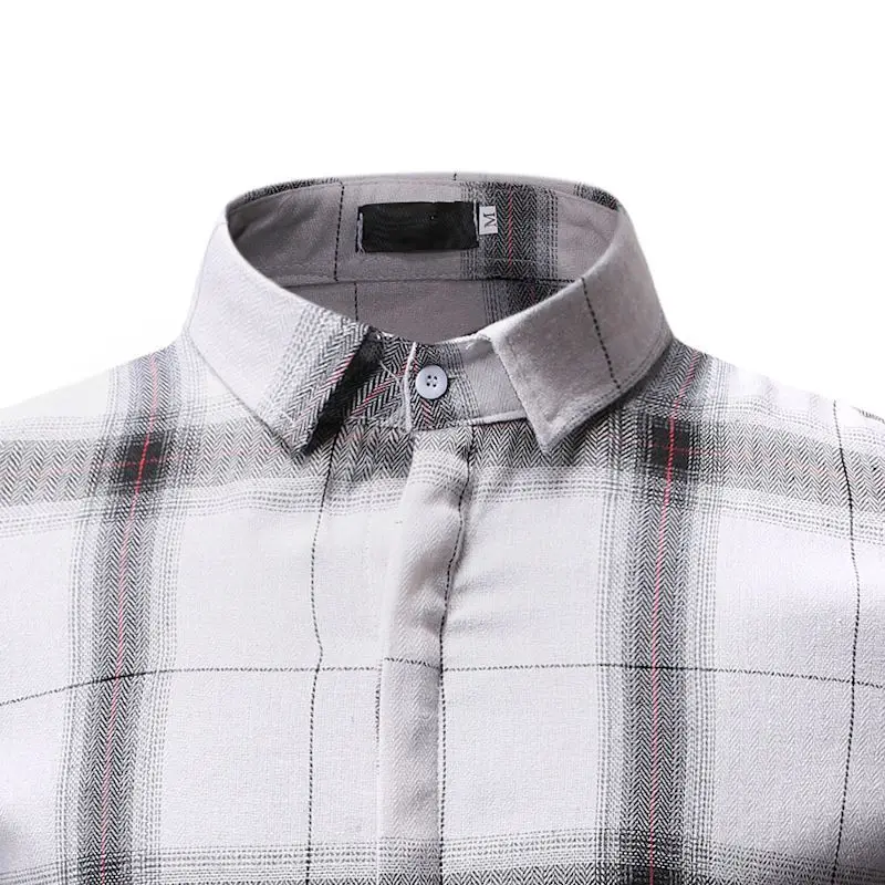 Men's Pliad Top Men Shirt Slim Fit Blouse Shirts Casual Short-sleeved Men Shirt Mens Shirts camisa masculina camisa hombre YS56 (6)