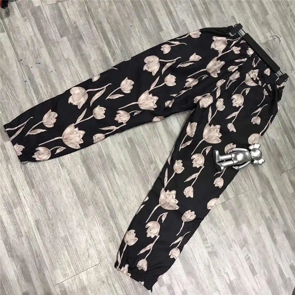 

18ss Daffodil Pant Women Men 1:1 High Quality Drawstring Joggers Sweat Pants Daffodil Trousers