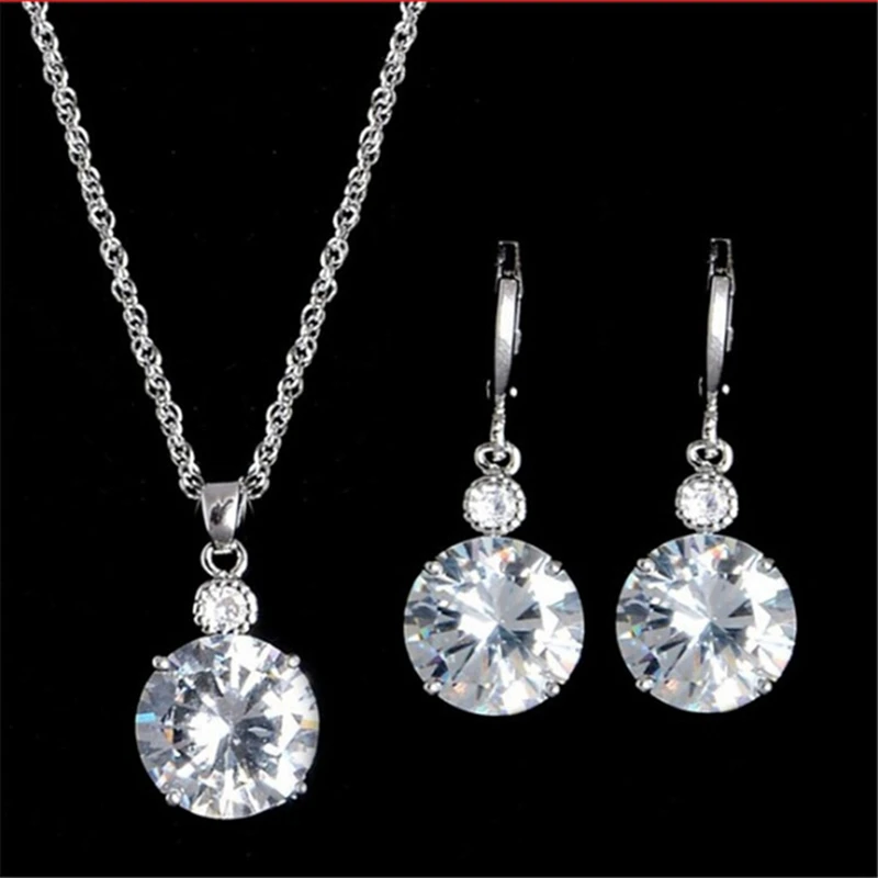 Fashion Cubic Zircon Hypoallergenic Jewelry Sets For Women Exquisite