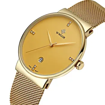 

WWOOR Luxury Brand Men Waterproof Sports Watches Men`s Quartz Date Clock Male Black Strap Casual Wrist Watch relogio masculino