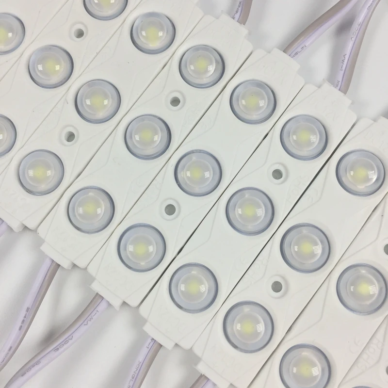 

Cool white 2835 led module with lens waterproof IP66, blue/yellow/green/red color,1.5W, DC12V, 10pcs/lot, led sign