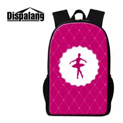 Dispalang уникальный школьный рюкзак шаблоны для подростков балетки для девочек плеча Bookbag с ремнями Мода Art Bagpack ежедневно мешок