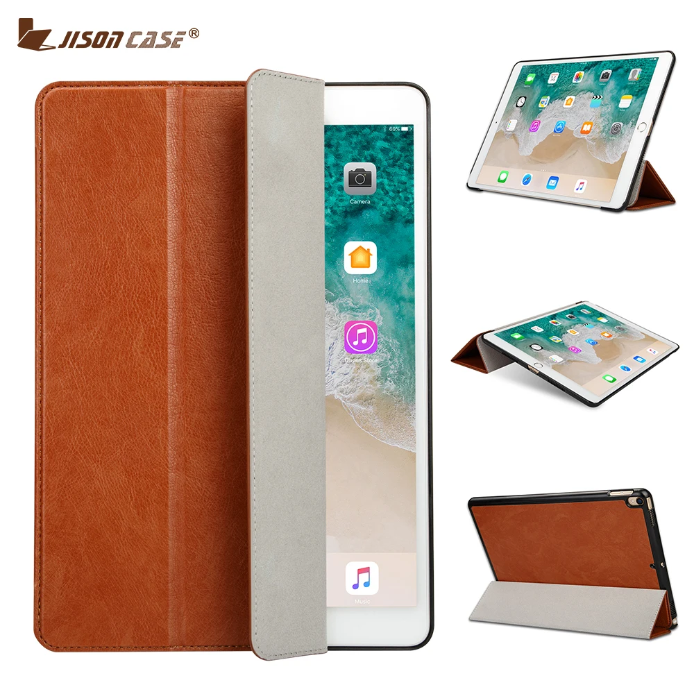 

Jisoncase Smart Cover PU Leather Flip Case for iPad Pro 10.5 Foldable Kickstand Luxury Folio Cases for iPad Pro 10.5 Slim Design