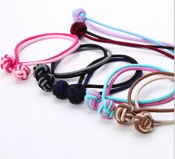 

Free Shipping!20pcs/lot New braid knit weave cord Headband women Girl Hair Ties Rope Bands Chinese knot Hair Accessories