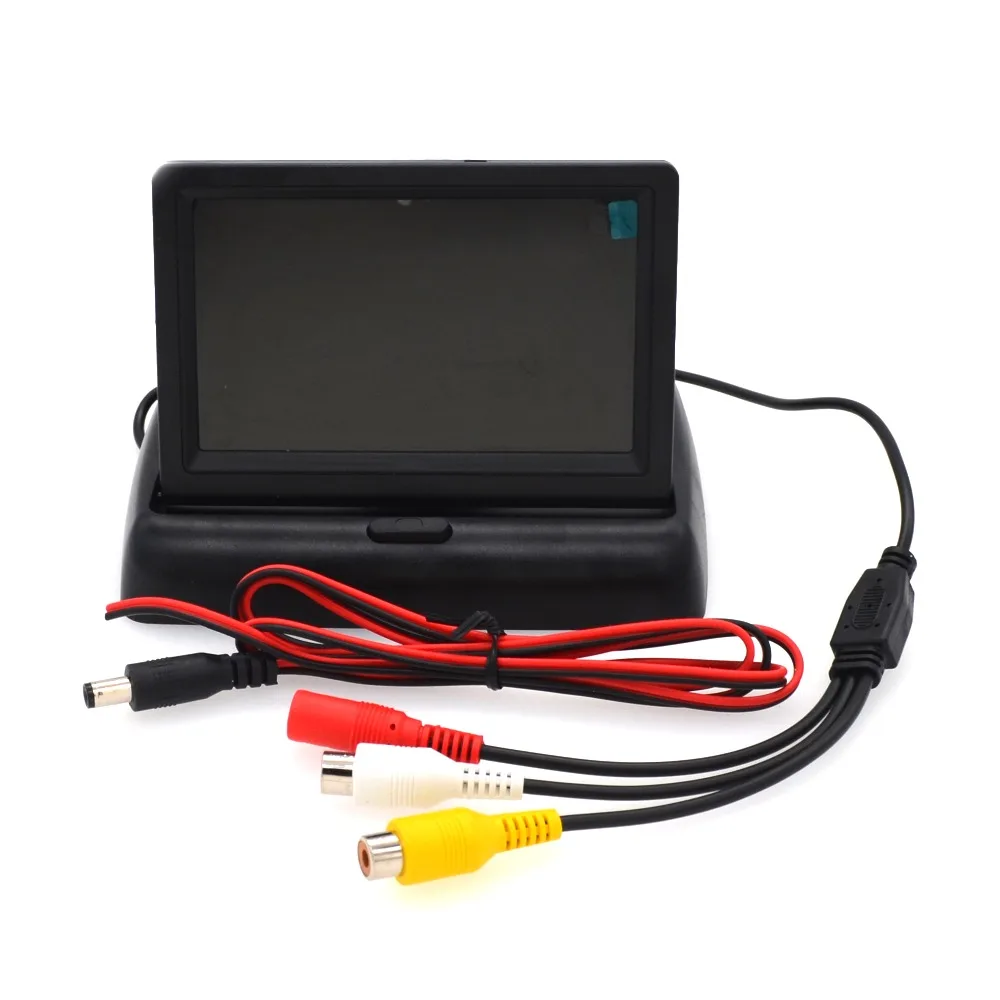 SKYJOYCE Rear View Car Camera Monitor 4.3 HD CCD Reverse Backup Camera 24V 12V Black Silver Auto Rear parking guide Camera LED  (3)