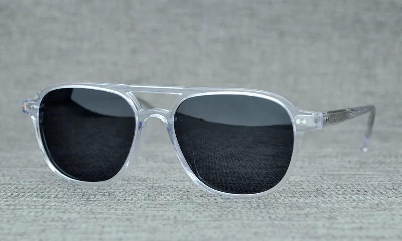 LKK солнцезащитные очки Для женщин Винтаж Элитный бренд ацетат поляризованные Квадратные Солнцезащитные очки UV400 Для мужчин солнцезащитные очки Для женщин Óculos