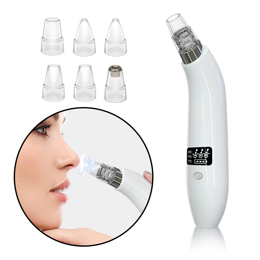 

Electric Remover Point Noir Blackhead Vacuum Extractor Tool Black Spots Pore Cleaner LCD Diaplay Light Skin Care Machine