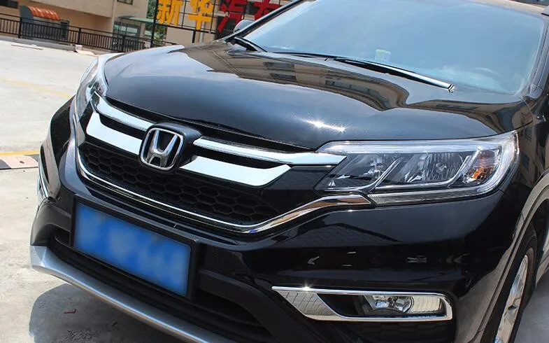 Передняя решетка Планки для HONDA CRV нержавеющая сталь, 2 шт./компл., авто внешние аксессуары