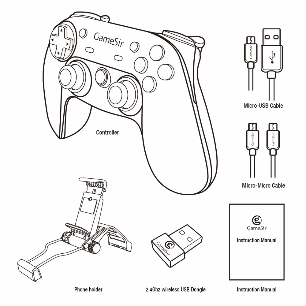 GameSir G3s Мобильный контроллер беспроводной Bluetooth геймпад телефон контроллер для Android tv BOX планшетный ПК VR игры