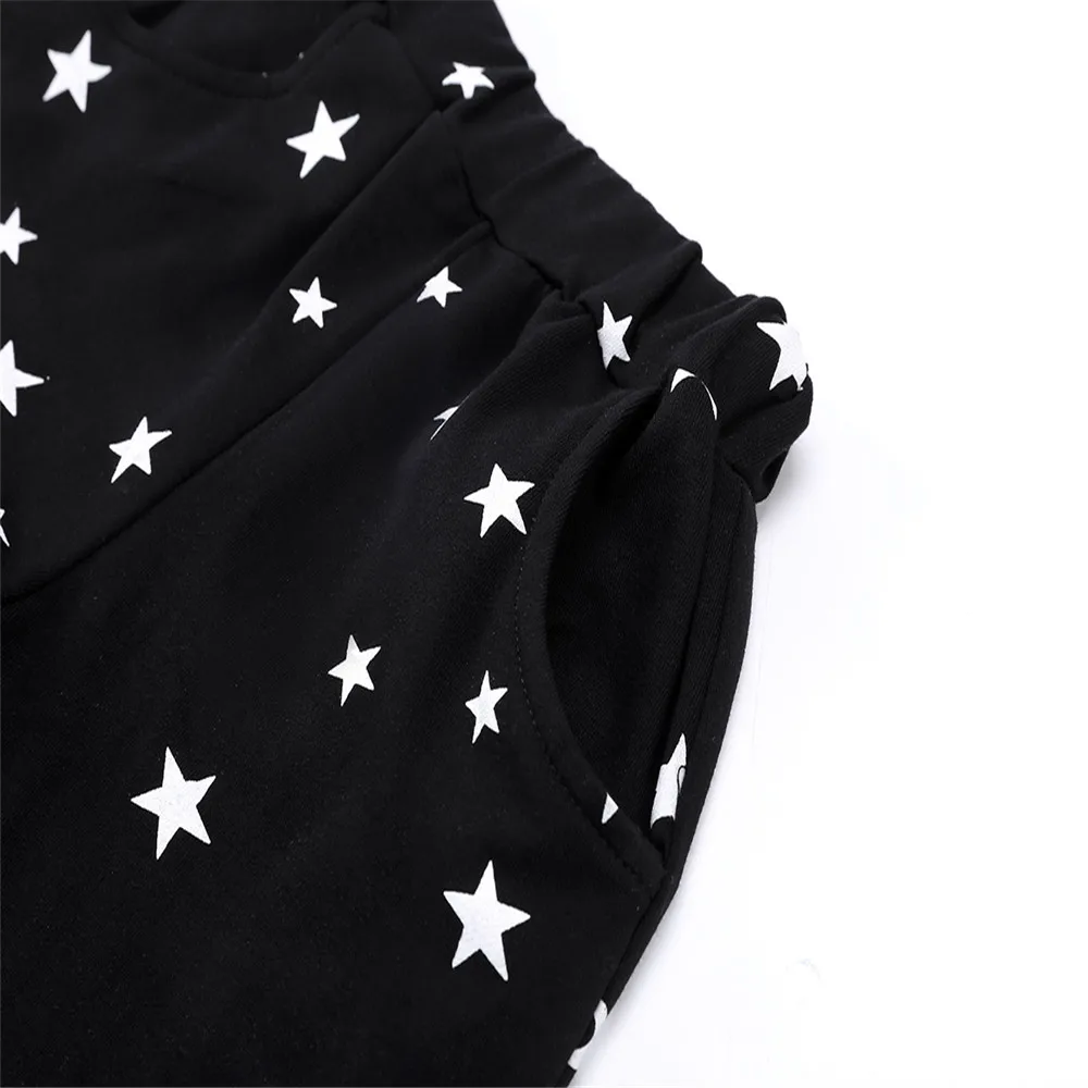 Yeedison Casual Girls Pants Cotton Warm Boys Leggings Spring Autumn Children Harem Pants Stars Print Kids Trousers Child Clothes (11)
