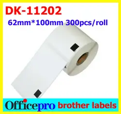 10 х ETICHETTE BROTHER DK11202 62x100 мм 300pz QL-500A QL-550 QL-560 QL-570 QL-700 (Плата отправить 1 шт. многоразовые пластиковые) etiquetas