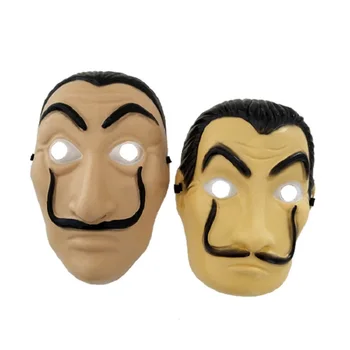 

Salvador Dali Bella Bridge Daly Mask Halloween Scary La Casa De Papel House Show Tool party masks 2 style