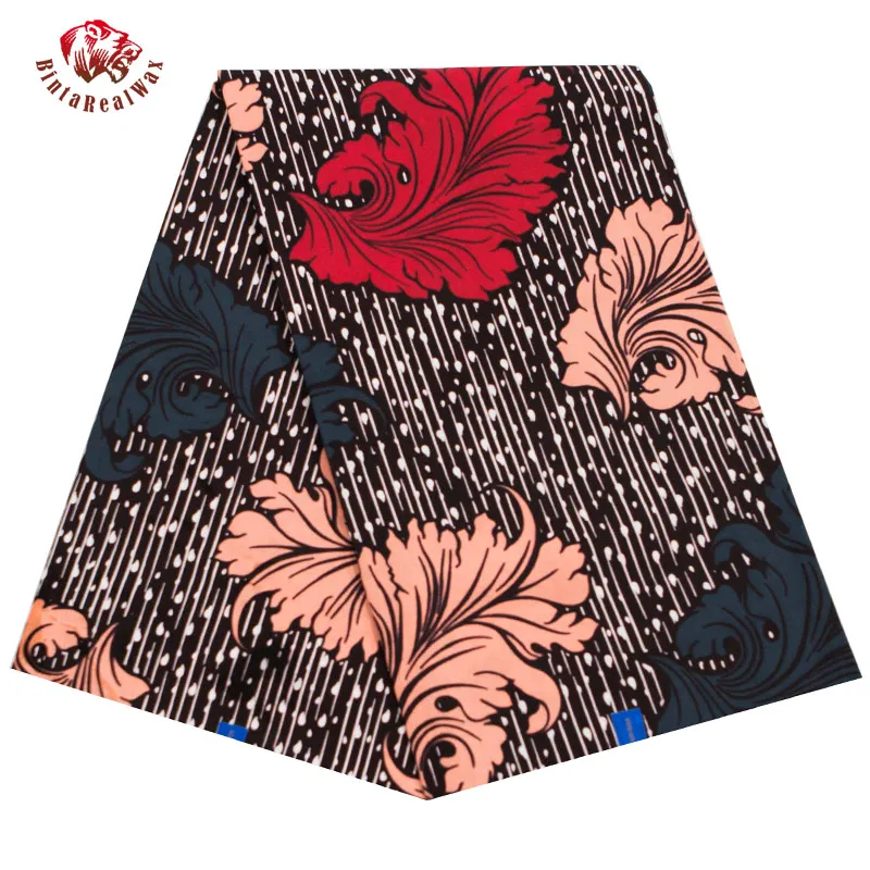 

2019 Fashion High Quality new soft Cotton Wax bintareal Fabric Wax African Fabric Batik Fabrics for Africa Clothing 40fs1300