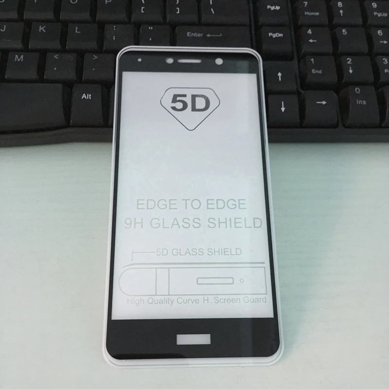 

For Glass Huawei Y7 Prime Screen Protector, 5D Curved Full Cover Tempered Glass For Huawei Y7 Prime Glass Y7 2017 Phone Film