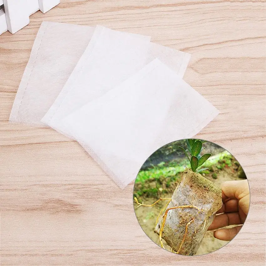 

2018 100pcs Nursery Pots Seedling Raising Bags fabrics Garden Nursery bags Supplies