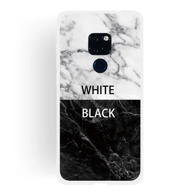 

Frosted Cover For Huawei Mate 20 Case Soft TPU matting Marble pattern covering Mobile Phone Cases