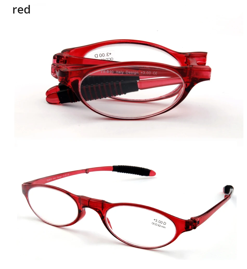 Guanhao, складные очки для чтения, итальянский дизайн, унисекс, для мужчин и женщин, TR90, оправа, полимерные линзы, дальнозоркость, диоптрия, очки