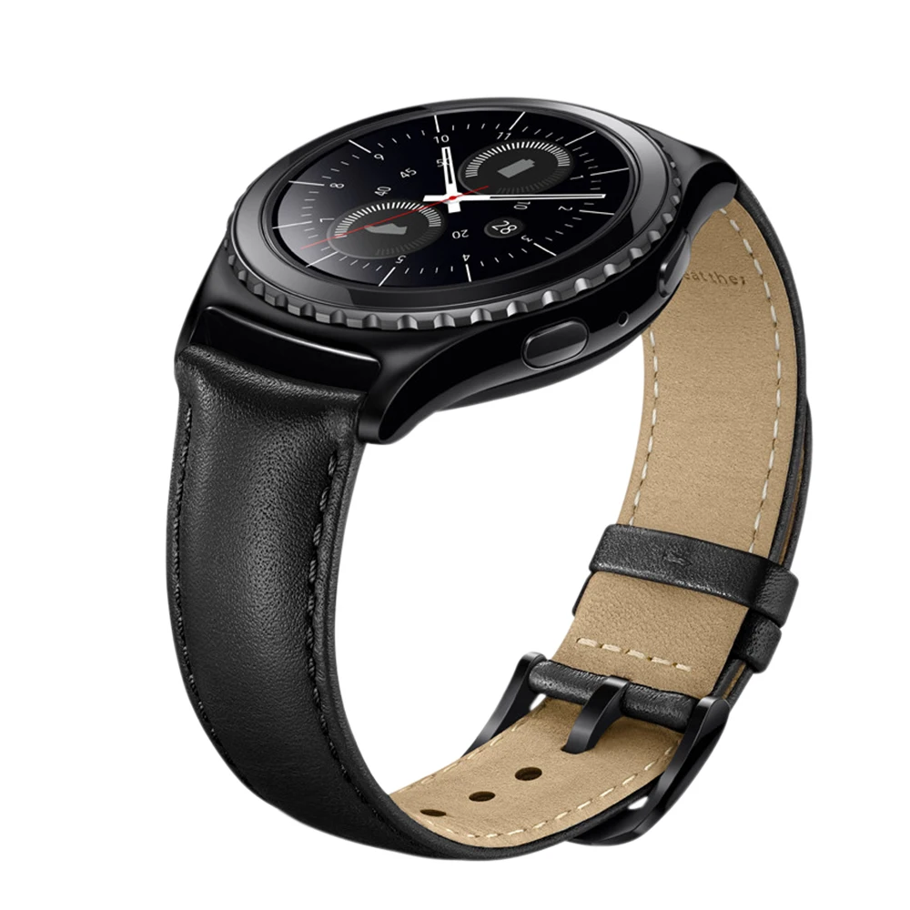 3 цвета ремешок из натуральной кожи для samsung gear S2 20 мм Классический Frontier часы