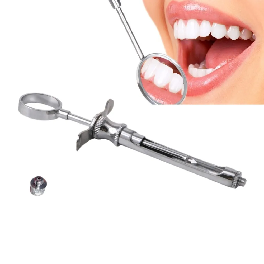 New Popular Stainless Dental Aspirating Syringe Dentist Instruments 1