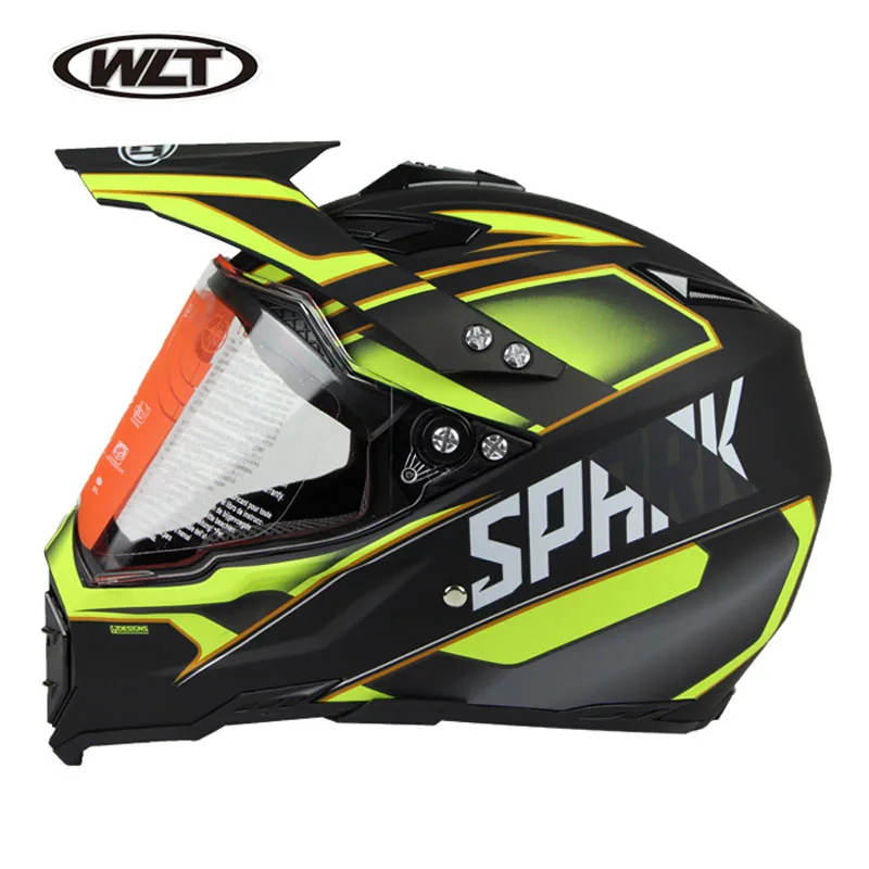 Adult Motocross Off Road Helmet Big Visor Atv Dirt Bike Downhill Mtb Dh