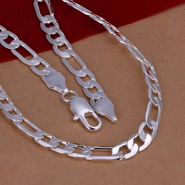 

N051 925 sterling silver Necklace, 925 silver Pendant fashion jewelry 10mm Necklace /algajcna dwwamoda