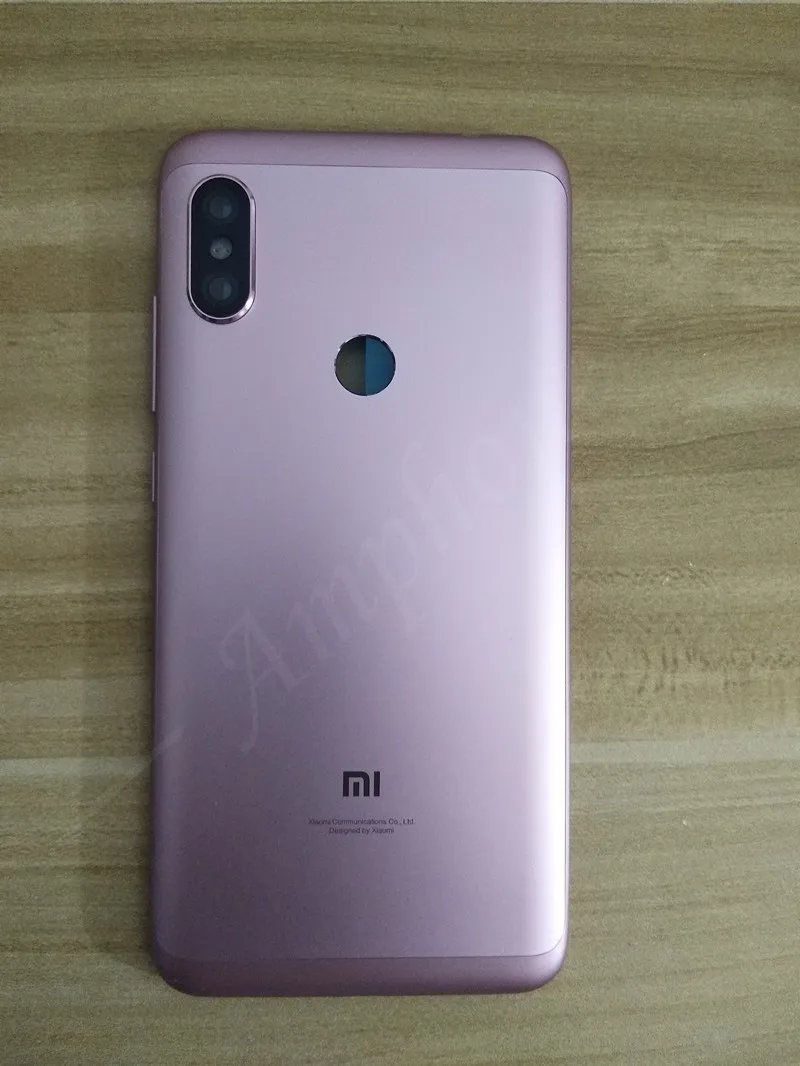 Новых запасных Запчасти для Xiaomi Redmi Note 6/6 Pro двери Корпус сзади Батарея обложка+ боковые кнопки+ флэш-объектив камеры Замена
