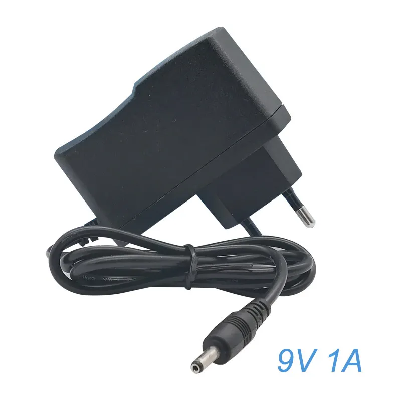 

AC 100V-240V Converter Adapter DC 9V 1A Power Supply EU Plug 5.5 x 2.5mm 1000mA Wall Charger Adapter for Arduino UNO MEGA