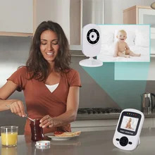 2,4 ГГц Беспроводная передача видео детский монитор с инфракрасным ночным видением двухсторонний датчик температуры разговора батарея высокой емкости