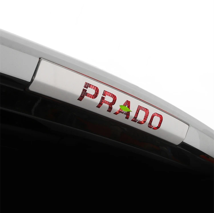 

Accessories Exterior Tail Brake Lights Stainless steel trim sticker 1pcs for Toyota Land Cruiser Prado 2700 2014-2017