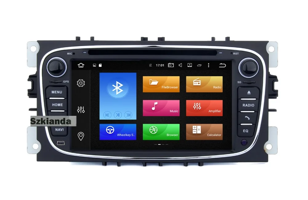 7 дюймов Android 8,0 2Din автомобильный dvd-плеер для FORD Focus DVD MaAX Mondeo радио 2Din с 4G Wifi gps Navi Радио бесплатная карта + DVR