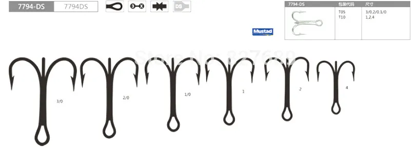 Memancing Laut 7794-ds 3 Kait Dacromet 5