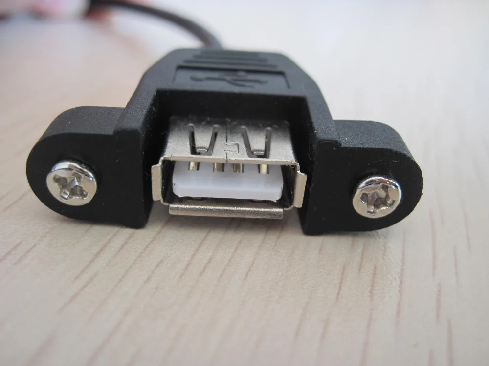 Usb крепление на корпус. 0 standard a. 25mm pitch connector usb 2. 0, тип а-a панельный. Panel mount usb.