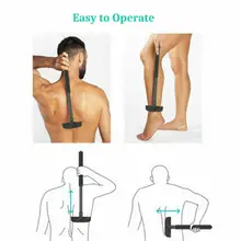 Влажная растягивающаяся Мужская бритва для спины, сухой уход за телом, триммер для волос, бритва для удаления волос